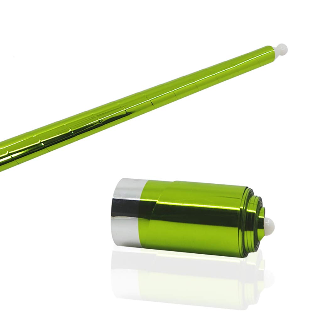 Enjoyer Plastic Vanishing Cane Magic Wand Magicians Wand Disappearing Cane to Silk Close-up Magic Tricks Stage Accessories (Green)