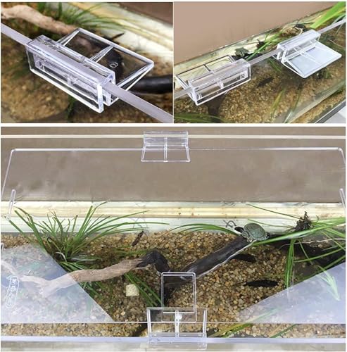 Image of VAYINATO 6 Pcs Acrylic Aquarium Fish Tank Glass Clossing Top Lid Cover Support Clip Clamp for Rimless Aquarium and Top Open Glass Support Suitable for Tank Thickness (6MM) by Petzlifeworld