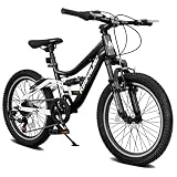 richvelo 20'' Kids Mountain Bike for Boys Girls 6-10 Years Old，Dual-Suspension Kids...