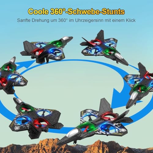 Image of S1 RC Fighter Jet Drone, Black /Blue