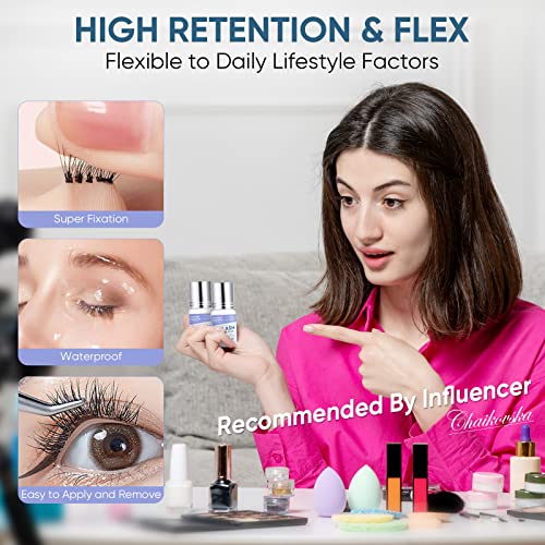 Eyelash Extension Glue 5Ml, No Fume Lash Glue For Eyelash Extensions 6-7 Weeks Retention, Permanent Eyelash Extensions Strong Professional Lash Glue #TOP2