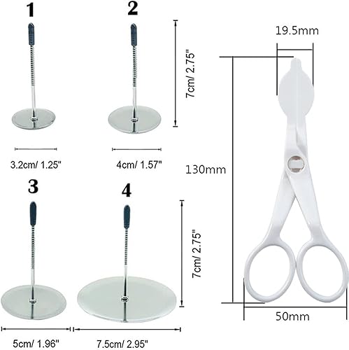 Miniatura 2 de Juego de 7 levantadores de uñas y flores para tartas, herramientas de acero inoxidable para glaseado de flores