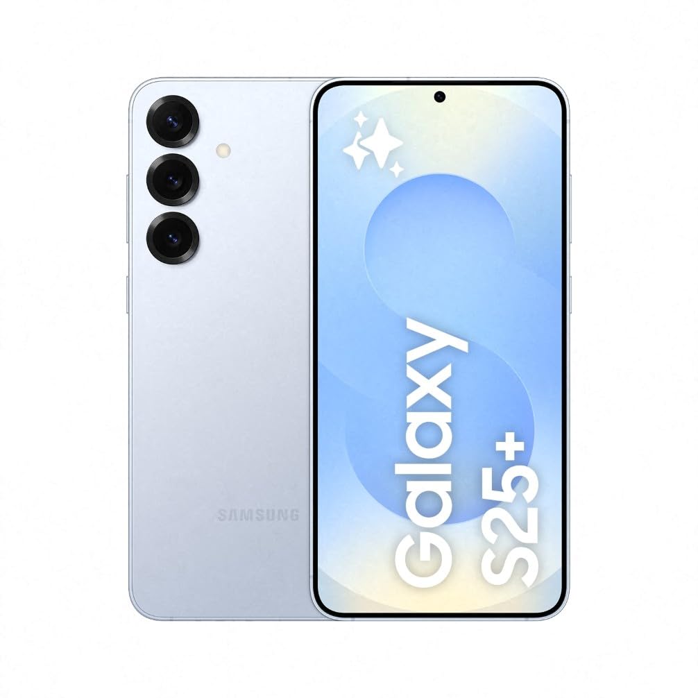 Samsung Galaxy S25+ AI Smartphone, Galaxy AI, 12GB Memory, 512GB Storage, 50MP Camera, Icy Blue, 3 Year Manufacturer Extended Warranty (UK Version)