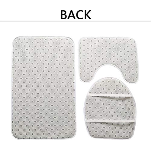 N A 3D Planet Badmatten-Sets, 3-teiliger Rutschfester Badematten-Absorptionsteppich Waschbarer Badteppich… – Bild 5