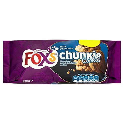 Fox's Milk Chocolate Chunkie Cookies 9 x 180g Packs (Bulk Buy)