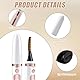 Wimpernzange Beheizbar Heated Eyelash Curler Beheizbare Wimpernzange Elektrische Mit 4 Temperaturmodi, Wiederaufladbares LED-Display, für alle Wimpern, mit 2 Wimpernbürste,10 Eyeliner-Pinsel
