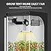 YSSOA 4 Inch 195 CFM Inline Duct Ventilation Fan Exhaust Fan Quiet, Air Vent Booster Fan Blower for Hydroponics Grow Tent, HVAC, Attic, Greenhouse, Black