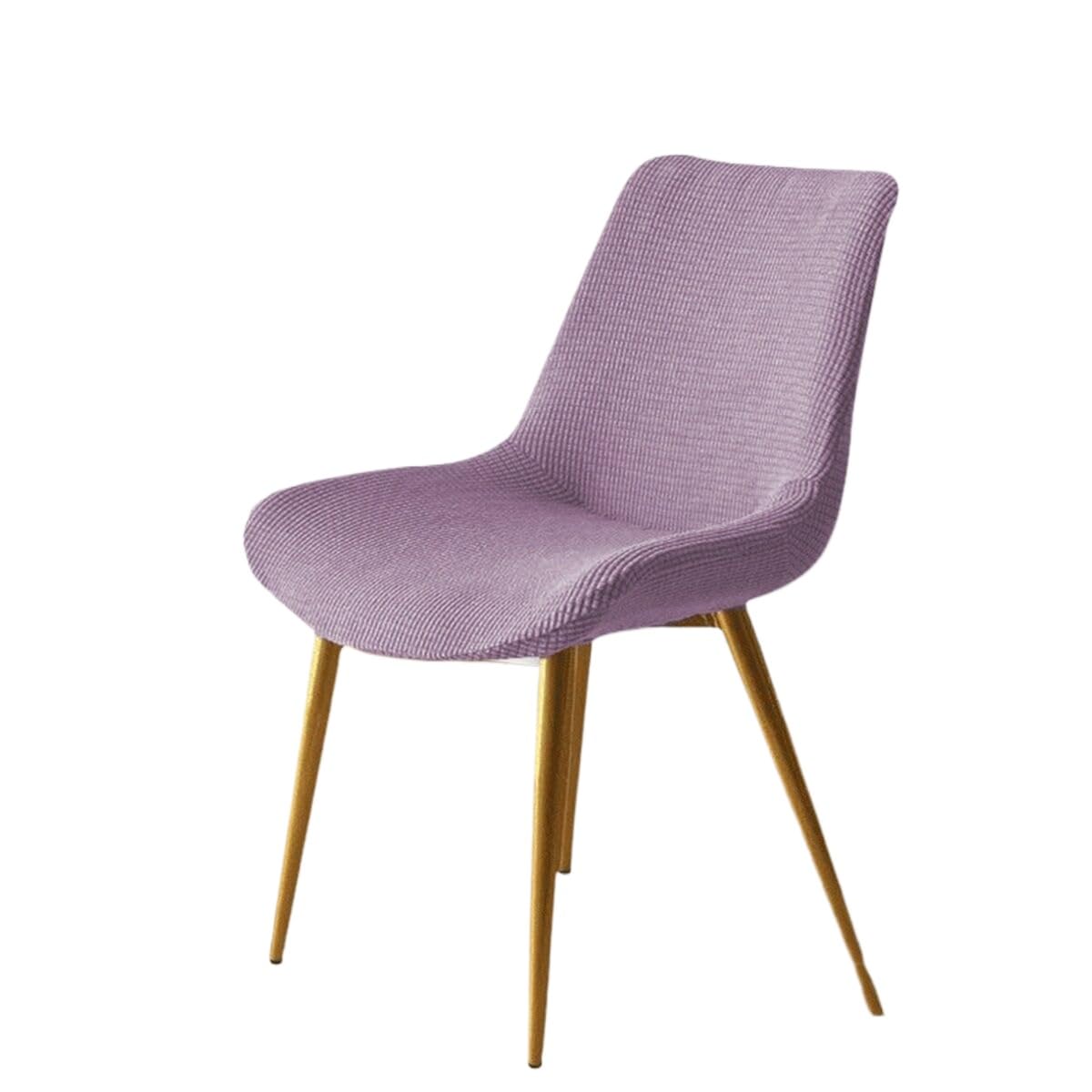 Stretch Chair Slipcover Shell Chair Covers Back Dining 6/2/4PCS Stretch Shell Dining Chair Slipcovers,Jacquard Scandinavian Dining Chair Covers Washable Removable Chair Protector(A5,4PCS)