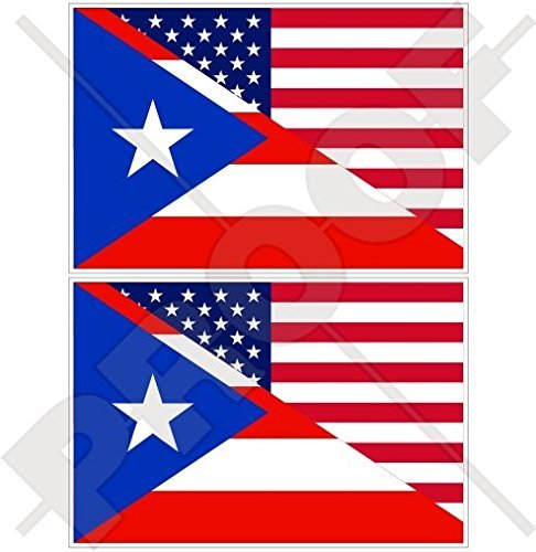 USA United States of America & PUERTO RICO, American-Puerto Rican Flag 4