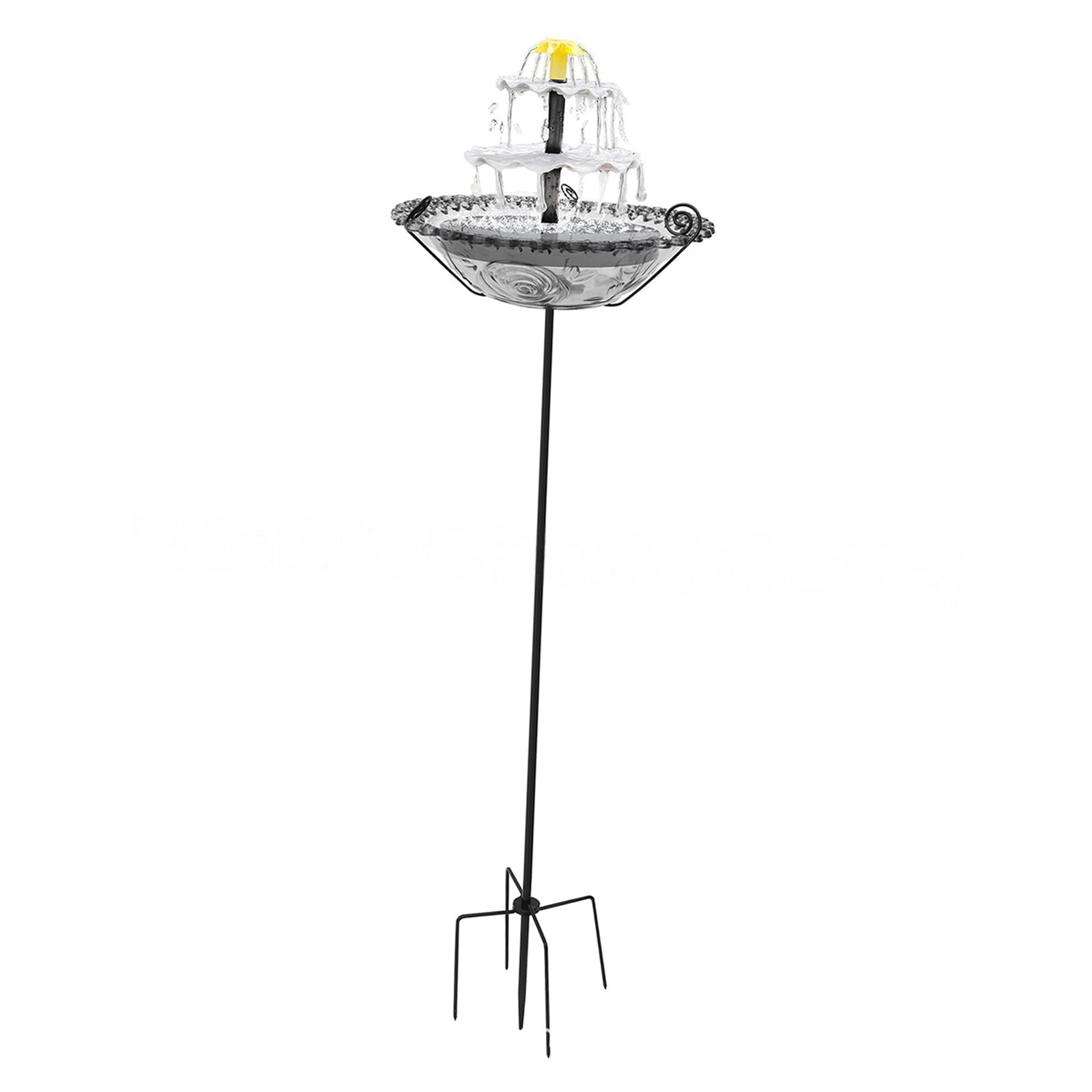 Fontana solare dell'alimentatore dell'uccello di manutenzione facile per il bagno solare dell'uccello dell'habitat della fauna selvat