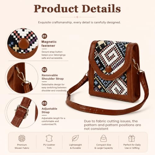 Image of PALAY Women Sling Bag Girls Stylish Pu Leather Crossbody Bag For Girls, Sling Phone Bag Double Layer Daily Bag With Detachable Shoulder Belt Small Sling Zipper Bag, Girls Gift - 1