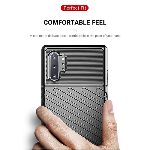Image of amazon basics Shockproof Mobile Cover for Samsung Galaxy Note 10 Plus 4G (360 Degree Protection | Protective Design | Anti-Scratch Tough Slim TPU Case), Black