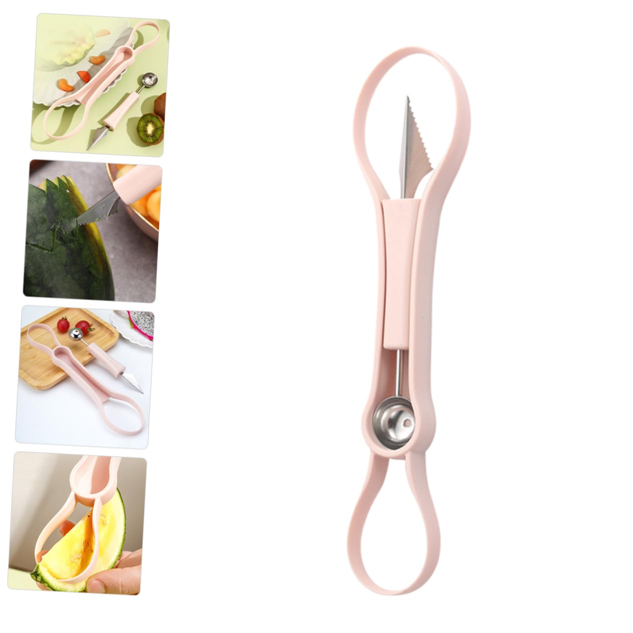 Gatuida 5stücke Melonen-baller-schaufel Aus Edelstahl Multifunktionales Fruchtcutter Wassermelonen Obst Und Desserts Ergonomisches Design Einfach Zu Reinigen Für Küche Und Restaurant