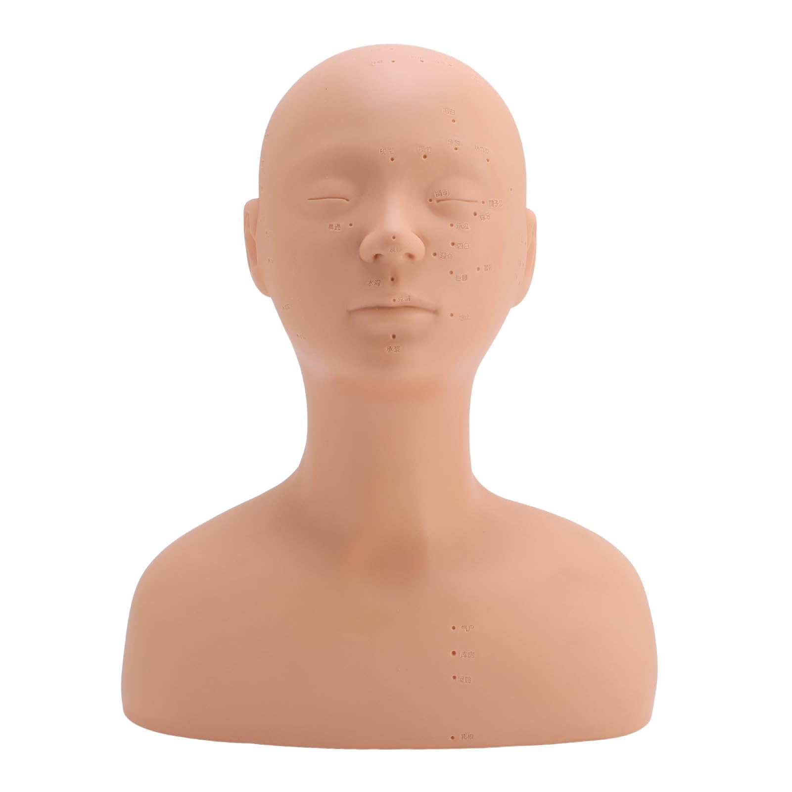 Kosmetik-Mannequin-Kopf mit Schulter, Ideal für Make-up-Hautpflege-Trainingsübungen