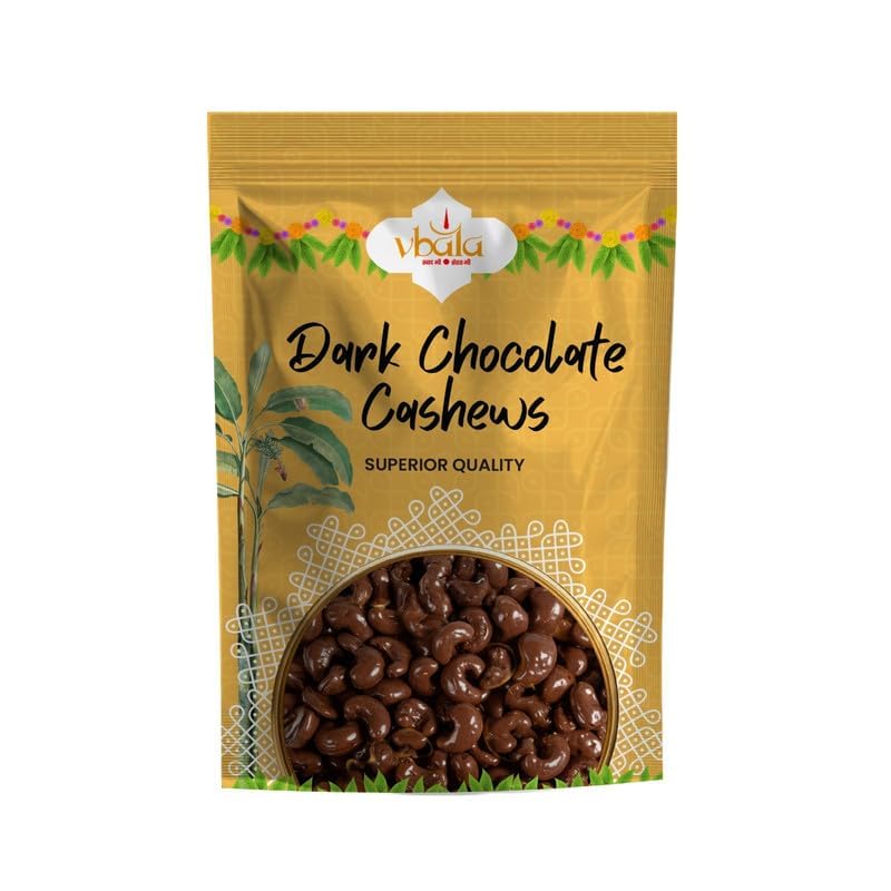 Image of Vbalaa Dark Chocolate Cashews 300gm | 100% Natural & Pure | No Added Preservatives, Colors & Artificial Flavours | Rich in Nutrition | Ideal for Snacking & Gifting