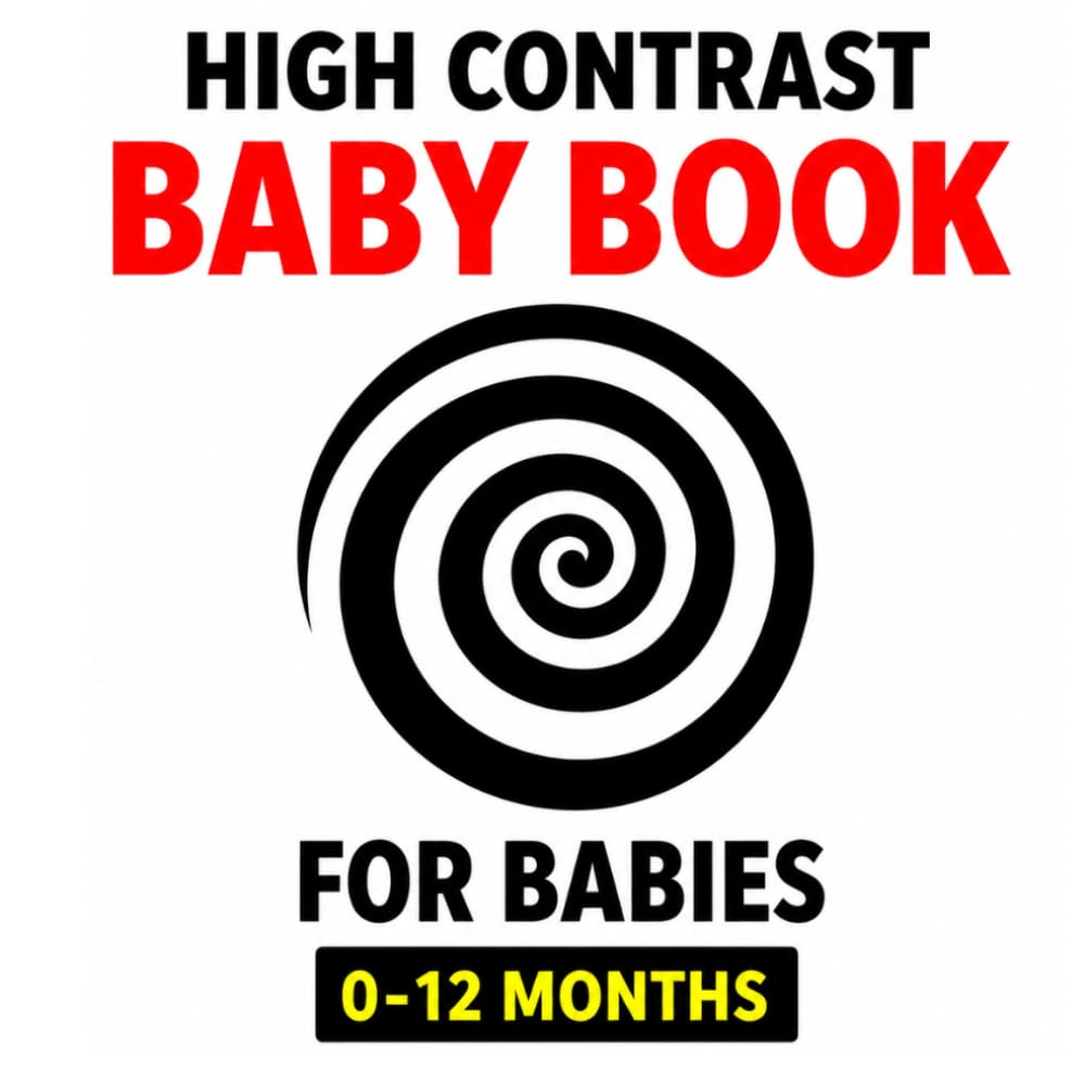 High Contrast Baby Book: Visual Stimulation for Early Development