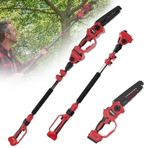 Brushless 8 Pole Saw & Mini Chainsaw Compatible with Milwaukee 18V Battery