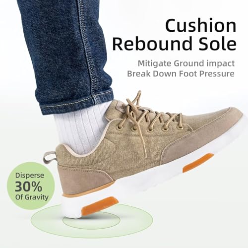 OrthoComfoot Men's Orthopedic Arch Support Walking Shoes: Comfortable Cushioned Plantar Fasciitis Relief Shoes, Breathable Orthotic Fashion Sneakers for Foot and Heel Pain2