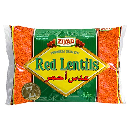 Ziyad Gourmet Red Lentils, Superfood, Ancient Grains, 100% All-Natural, No Additives, No Preservatives
