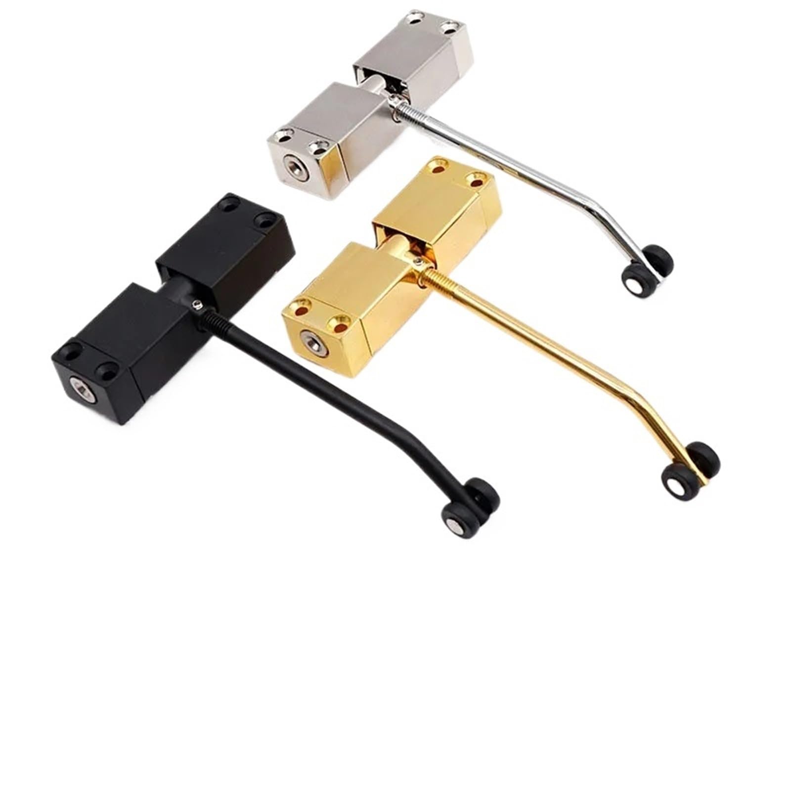 Kdhcvkz Square Golden 1Pcs Silent Adjustable Door Closer Stainless Steel Spring Door Closer(Square Golden)