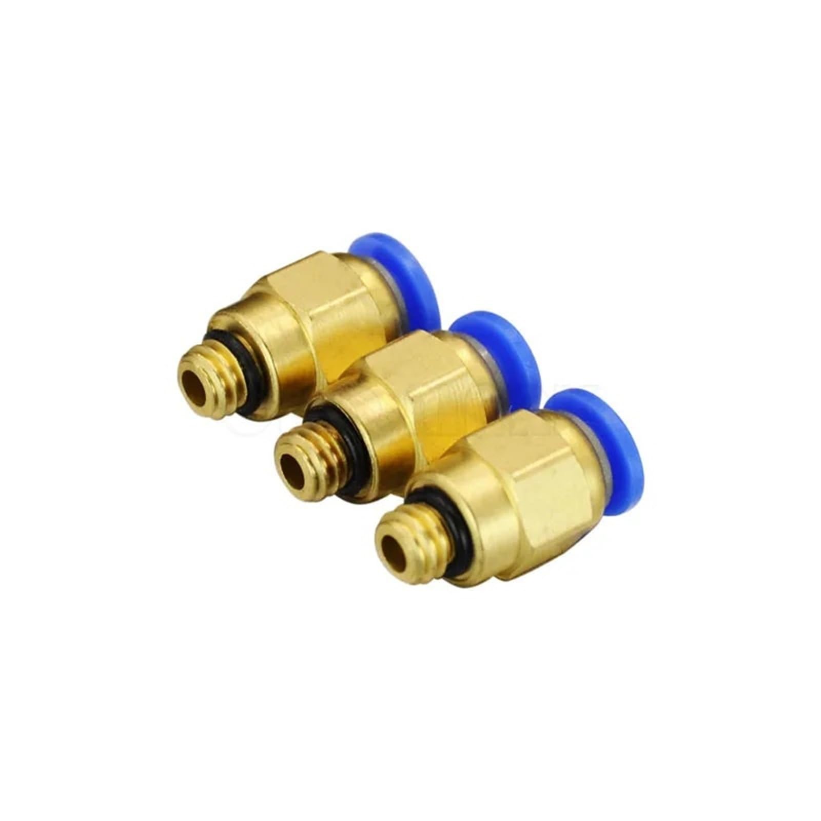 PC4-M6 4mm to M6 Pneumatic Fittings Connectors Male Straight Fitting 10Pcs