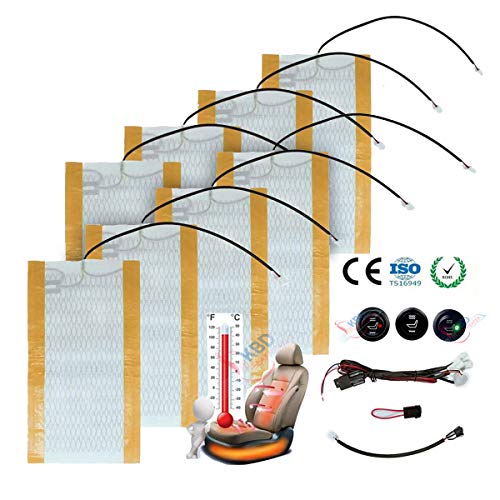 Car Seat Heater Kit High/Low Switch Settings Faster Warm Up 3 Years Warranty