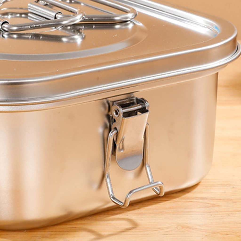 Contenitore per il pranzo in acciaio inox per adulti, studenti, impiegati, uso di stoccaggio, organizer a prova di perdite, scatola per il pranzo per adulti