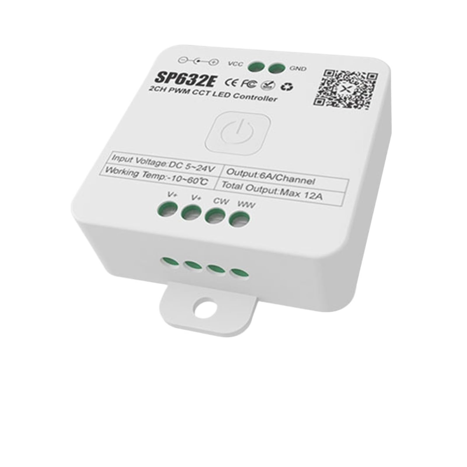 SP630E BT sterownik LED 5V-24V, kanały, SMD5050, WS2811, WS2812B, COB, RGB, RGBW, CCT, PWM, SPI, taśma pikselowa (tylko SP632E, 1 kontroler)