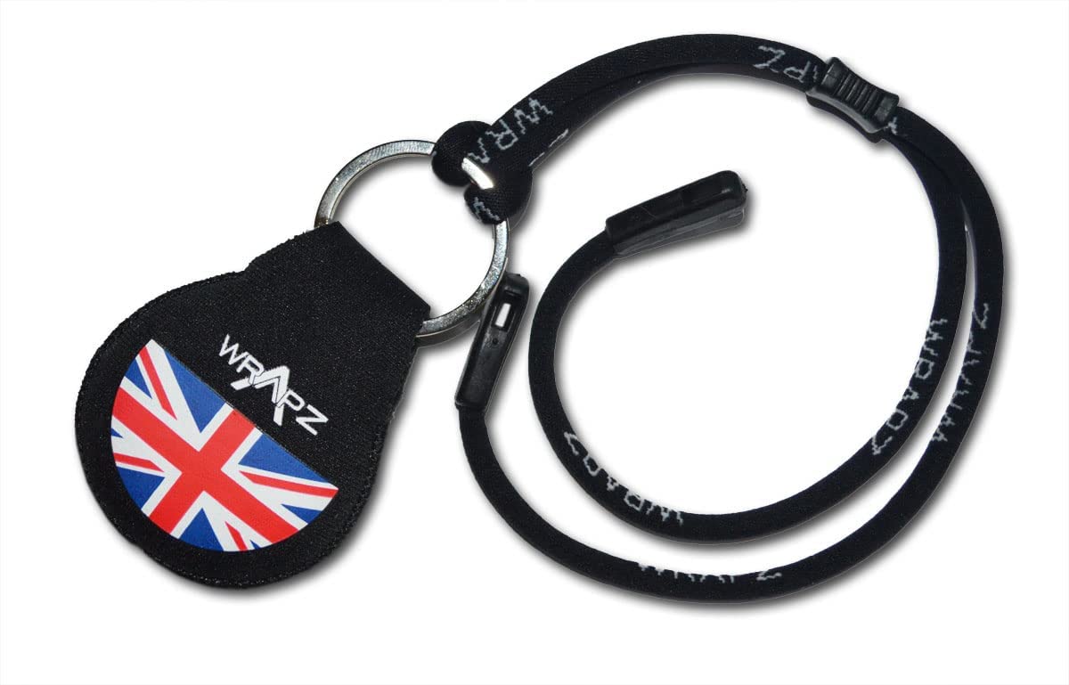 WrApz Floating Sunglasses Glasses Lanyard System Cord Strap String UK (Black/Black UK Float)