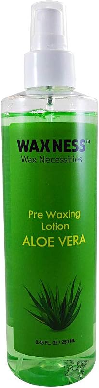 Waxness Loção Pré-Depilação com Extrato Natural de Aloe Vera 250 mL – Limpeza Preparatória para Depilação, Fabricada na Itália
