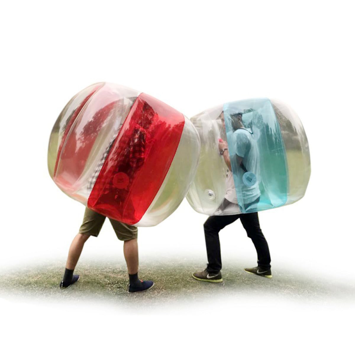 Palla Gonfiabile Bumper in Pvc Rossa per Sport Outdoor Adulti | Gioco D’urto per Spiaggia, Equilibrio e Uso in Attività Ricreative All’aperto