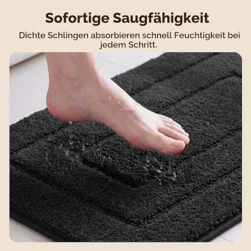 GRANNY SAYS Badezimmerteppich, Badematte rutschfest, Super Weicher Badteppich rutschfest Waschbar Absorbierend, Badvorleger für WC Teppich… – Ansicht 3