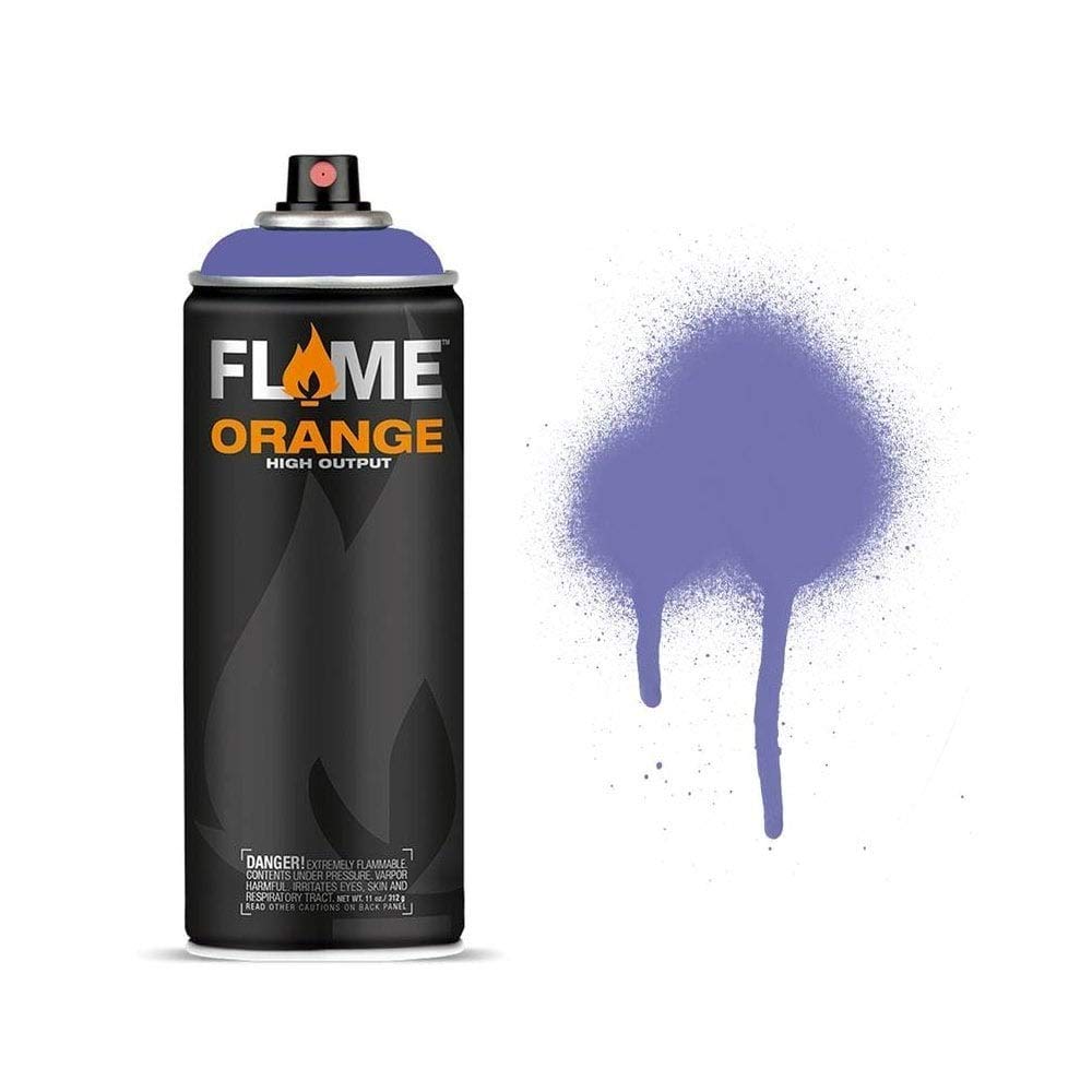 Molotow Flame Orange Spray Paint - Matt Acrylic 400ml Can Viola FO-418