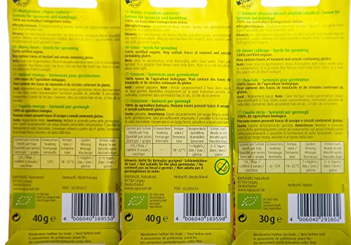 bioSnacky Sprossen-Mix | Grünkohl, Kresse, Mungobohne | Bio Keimsprossen