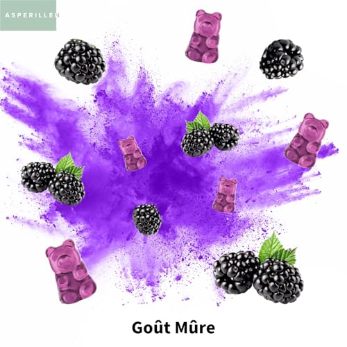 Gommes au Collagène Marin Hydrolysé avec Magnésium + Acide Hyaluronique + Coenzyme Q10 + Vitamine C - Pour la Peau, Cheveux, Articulations et Os - Collagen Gummies - 60 Unités – Image 6