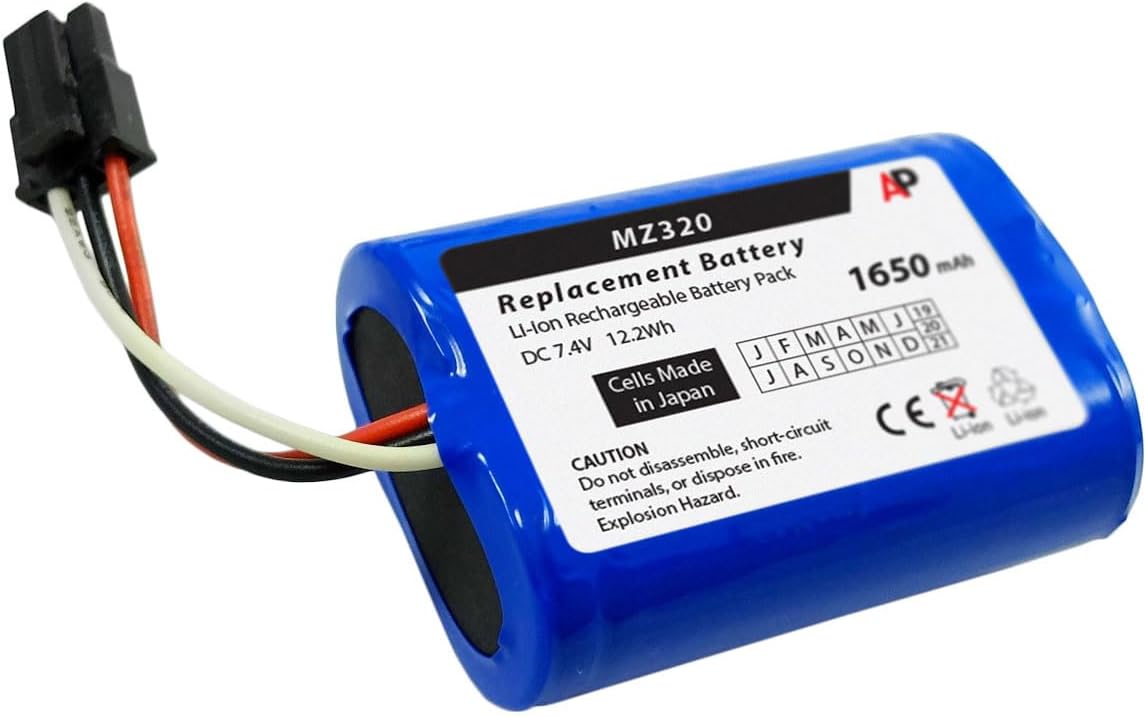 Artisan Power Replacement Battery for Zebra/Comtec MZ220 and MZ320 Barcode Printers | 1650 mAh | Lithium Ion Rechargeable Battery | Made in Japan Cells | Replaces OEM Number AK18353-1 and BT17790-1