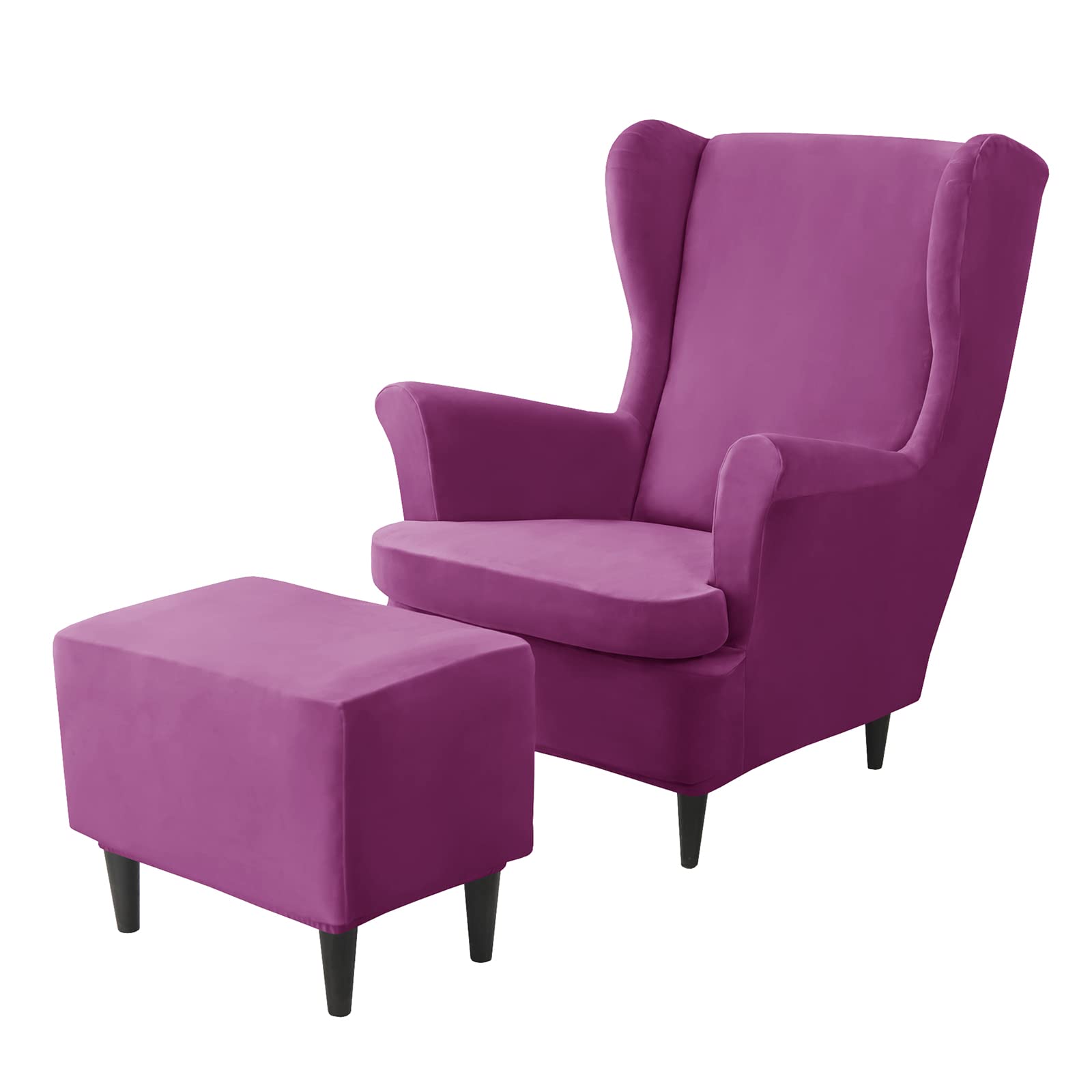 Housse de fauteuil en velours extensible pour rénover un siège usé avec style