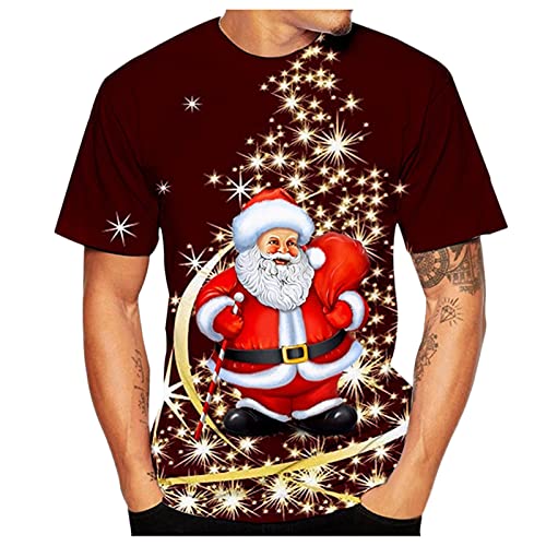 T-shirt homme crâne impression 3D vêtement manches courtes chemisier tops été