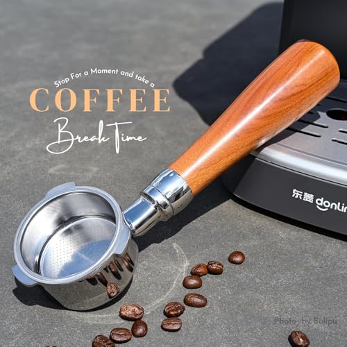 Image of 51mm Bottomless Portafilter, 3 Ears Espresso Portafilter for Gevi, Capresso, DONLIM, Mr. Coffee Cafe Barista, Bella Pro Series, Swan Nordic Espresso Machine