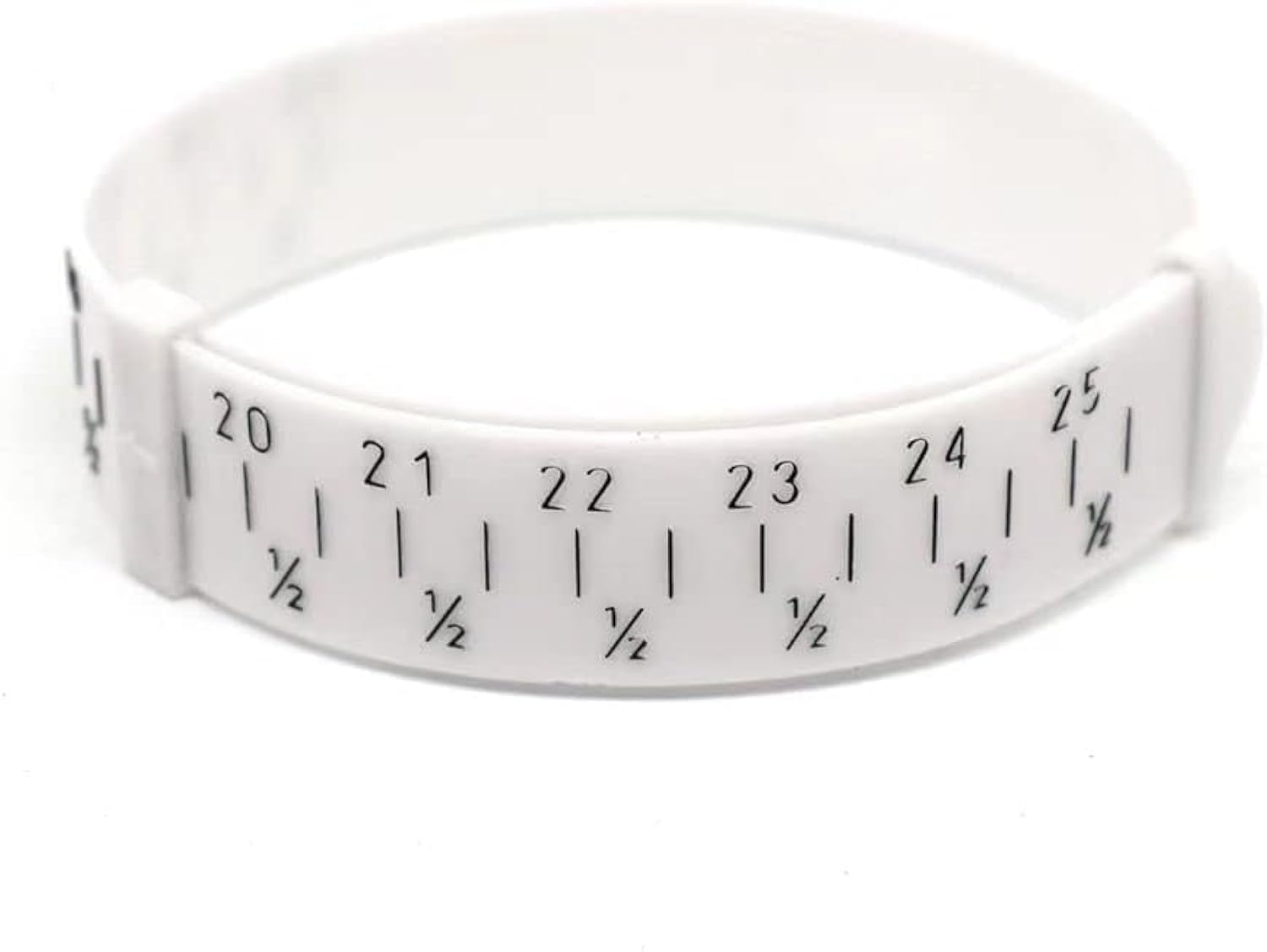 White Bracelet Gauge Sizer,15-25cm Jewelry Measure Wrist Size Tool, Plastic Bracelet Measure Tool for Jewelry Size Bracelets Bangles Jewelry Making Tools and Accessories