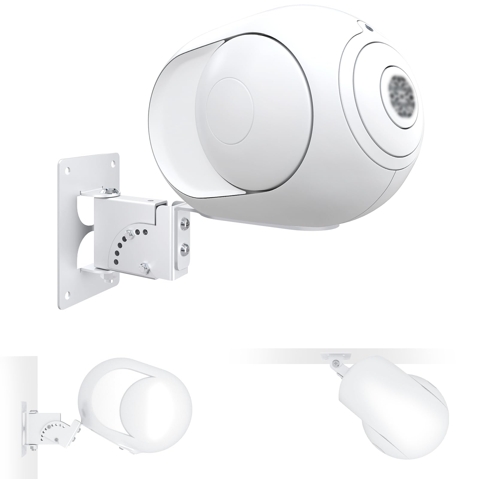 Motiexic Adjustable Speaker Wall Mount Only Compatible with Devialet Phantom II, Surround Bluetooth Speaker Wall Mount for Phantom II 95dB 98dB,