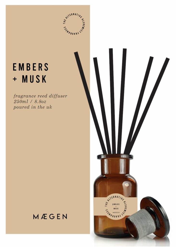 Maegen Amber Alchemist Range Reed Diffuser - Embers & Musk