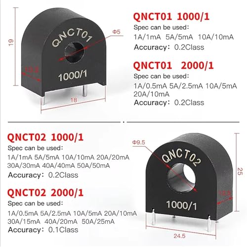Sensor de potencial y corriente CA QNPT02 para solucionar caídas de voltaje de 110V a 380V 4