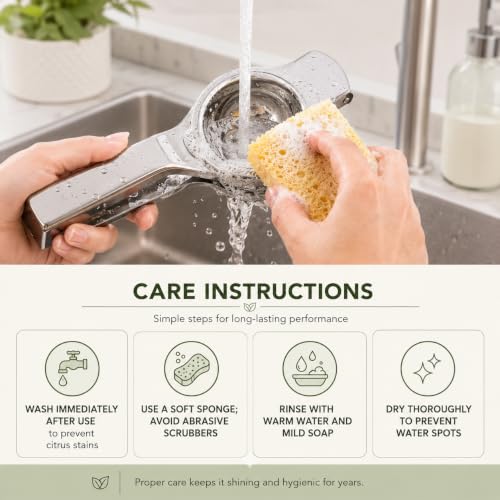 Image of Clazkit Hand Press Lemon Squeezer with Bottle Opener | Multipurpose Citrus Juicer | Manual Fruit Extractor | Strong, Lightweight & Easy to Clean