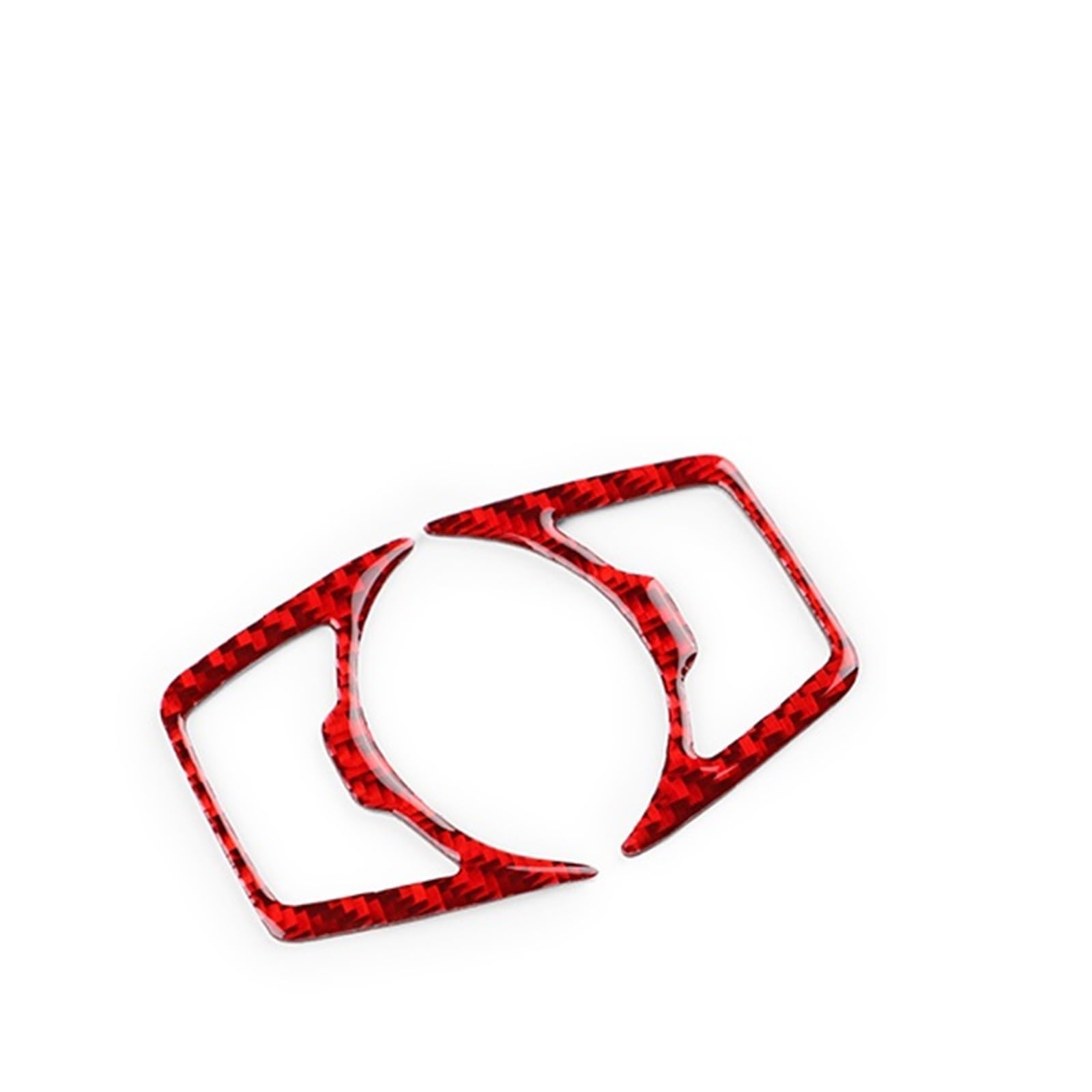 Car Trim Interior for Focus SE RS ST MK3 for Ecoboost 2015-2018 LHD RHD Car Headlight Button Accessories Interior Mouldings(Red Carbon)