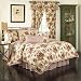 Waverly 14770BEDDF/QTSN Norfolk 90-Inch by 88-Inch Reversible 4 Piece Full/Queen Quilt Collection, Tea Stain