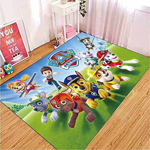 Khosd Tapis-Tapis Pat Patrouille Chambre Salon Couloir Escalier Baie Fenêtre Balcon Dessin Animé Vestiaire Cuisine Rectangulaire Ménage Anime Jouet Tapis