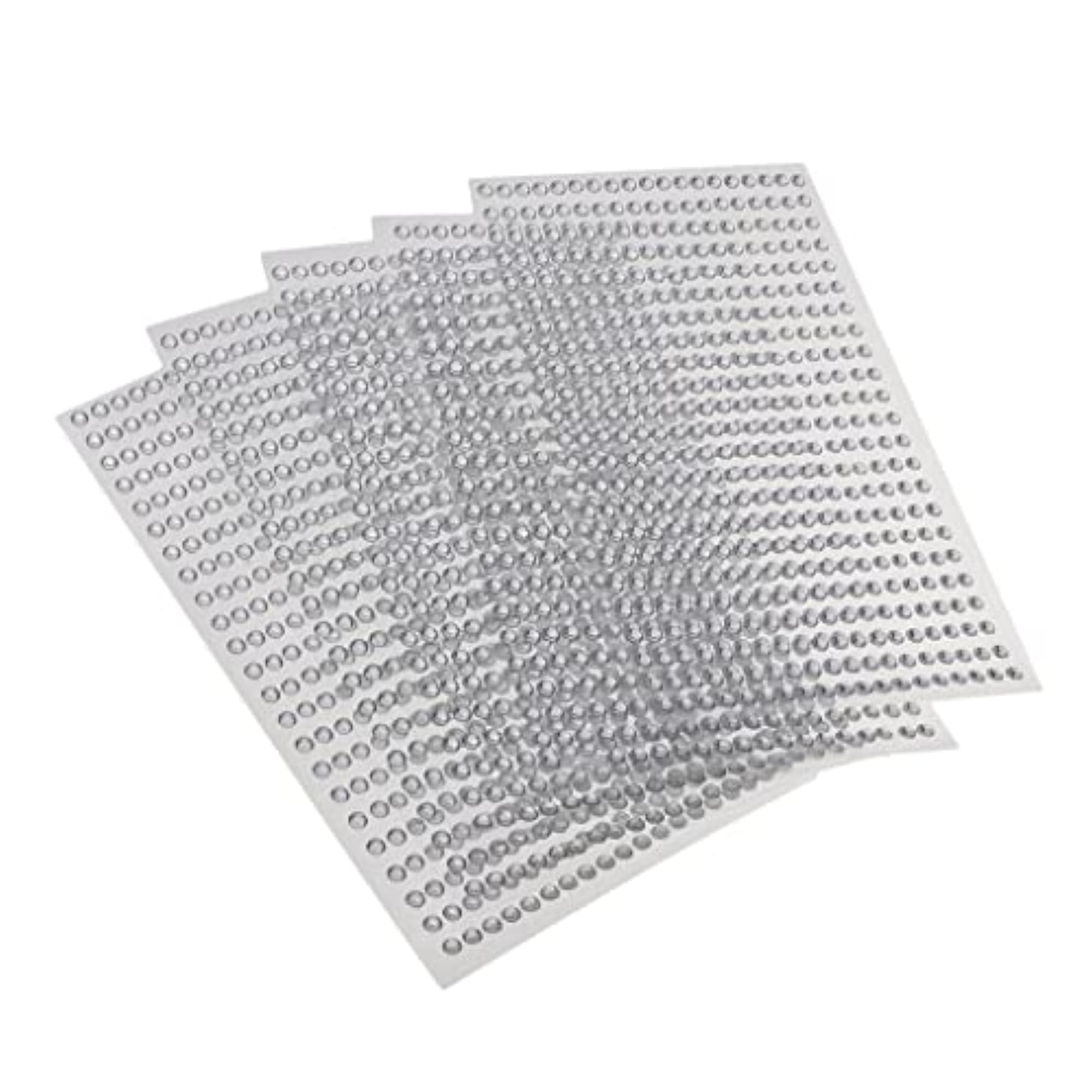 Crystal Rhinestone Self Adhesive Gem Embellishment Stickers, Clear