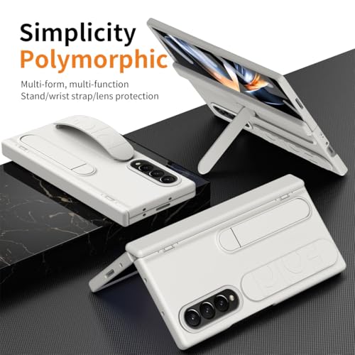 Coque antichoc Samsung Z Fold 4 avec support rétractable et film rigide - 4