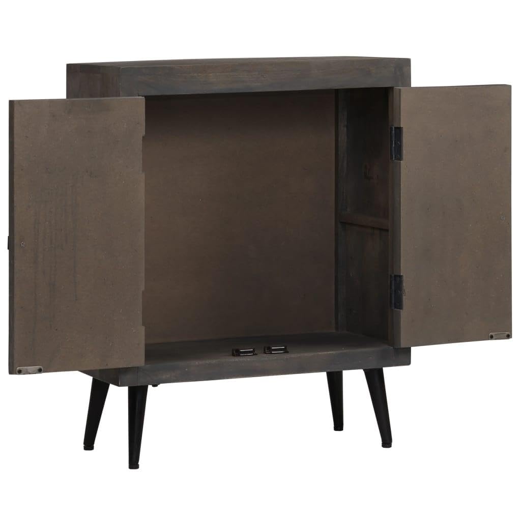 Helloshop26 4402212 - Armario para consola de almacenamiento de madera maciza de mango (76 cm)